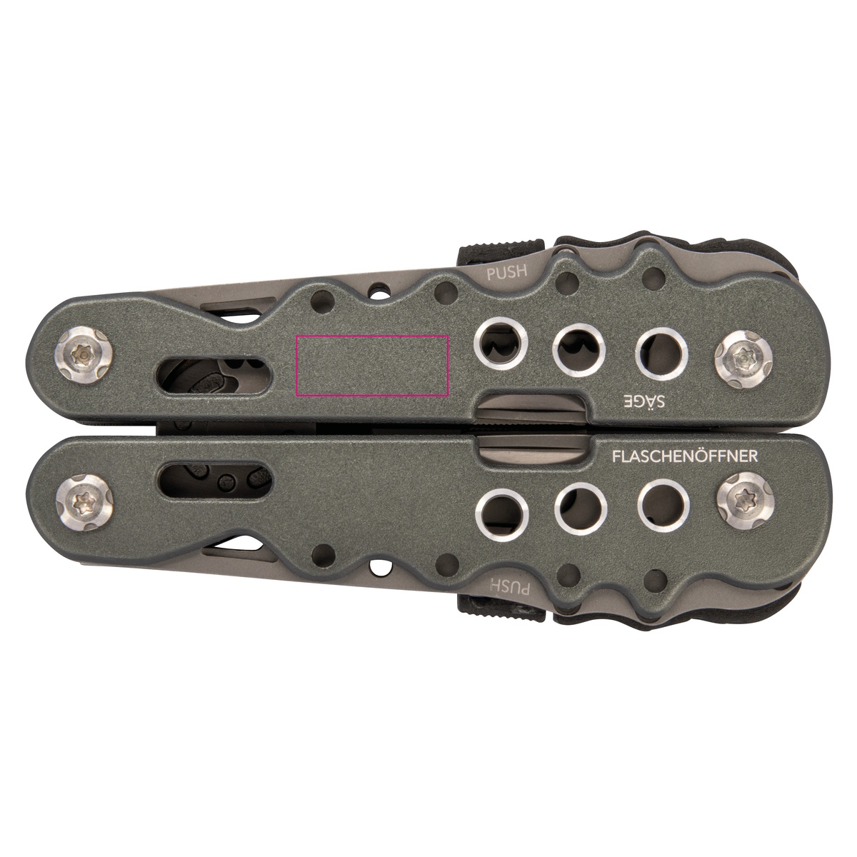 op handgreepbehuizing (2 x 0,8 cm)