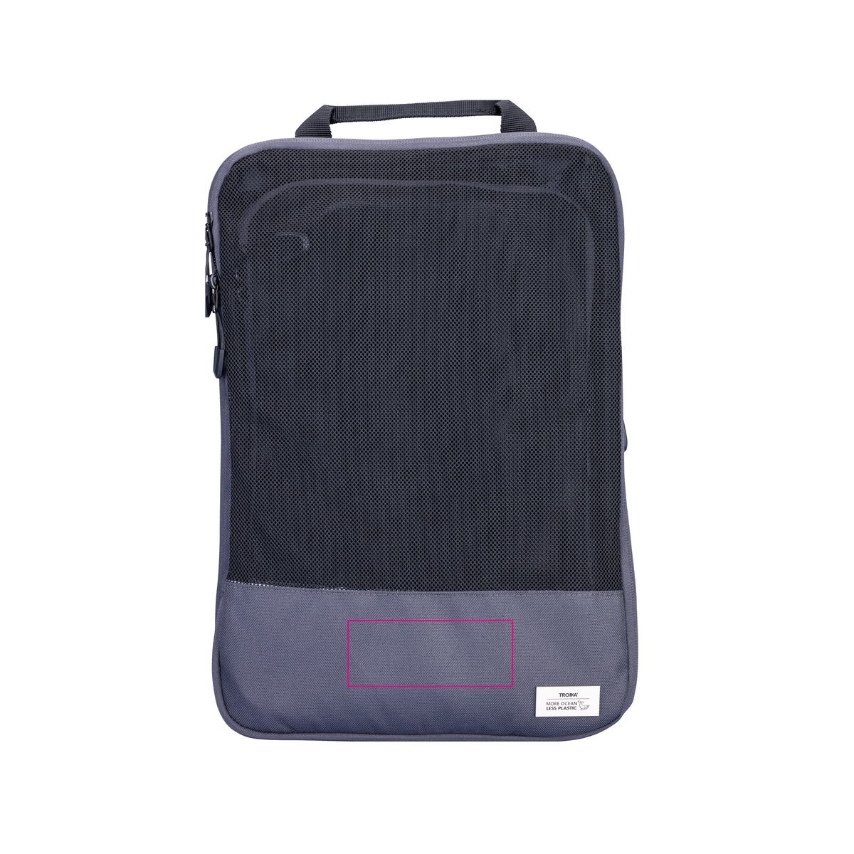 op de voorkant (10 x 4 cm)