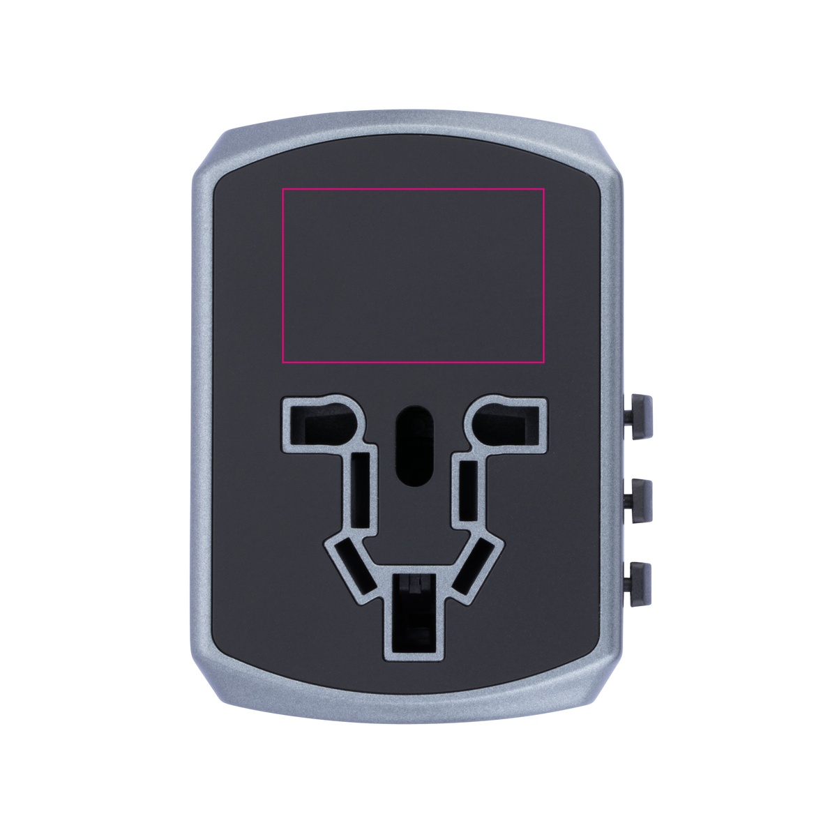 op voorkant (3 x 2 cm)