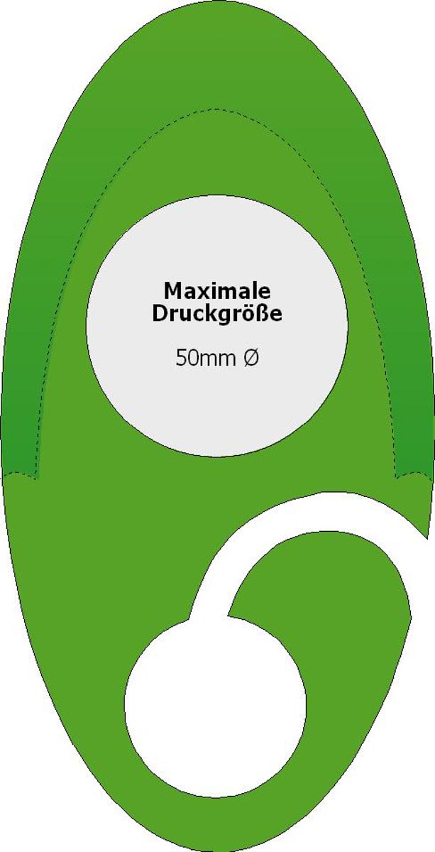 Midden bovenaan (Ø 5 cm)