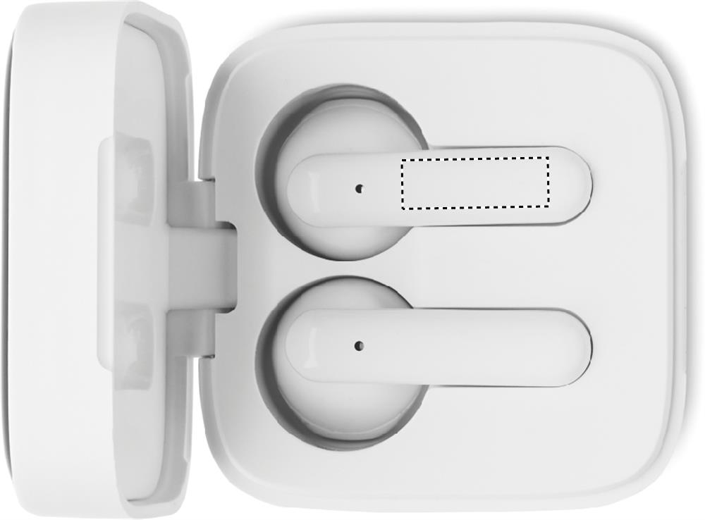 Oordopje rechts (0,5 x 1,5 cm)