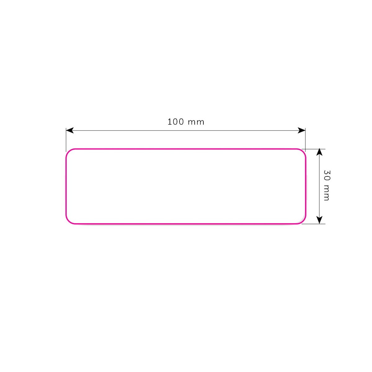 Zijde 1 (30 x 100 mm)