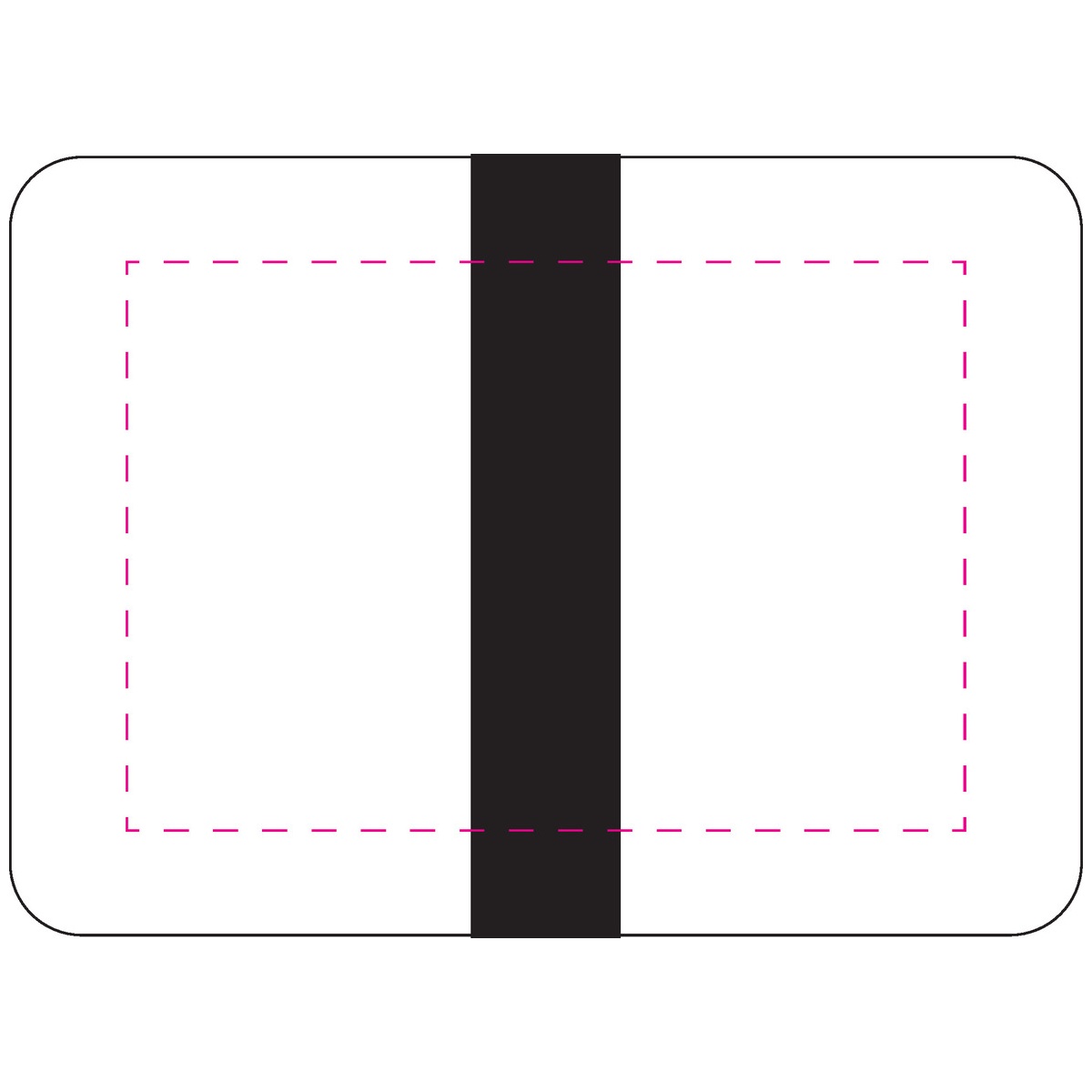 in het midden van het deksel (14x9,5 cm)