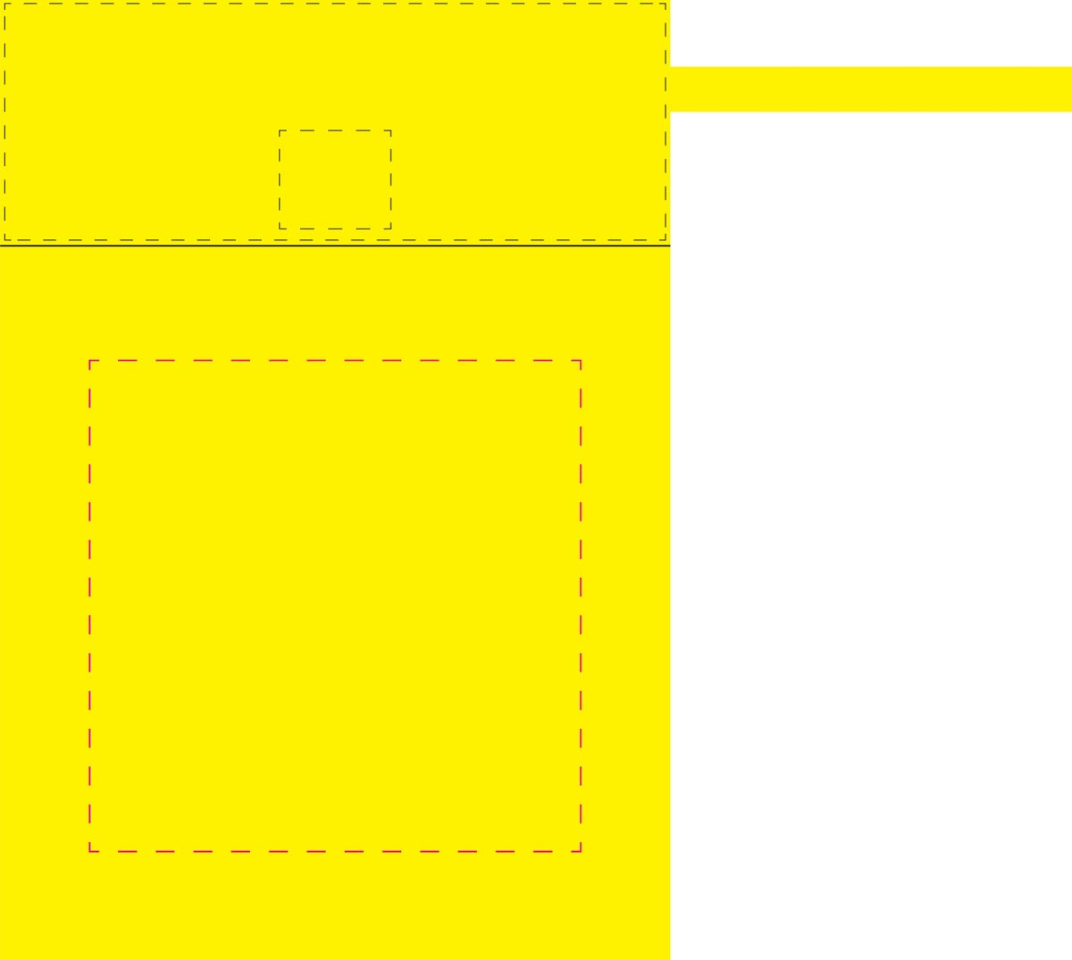 op voorkant koffer (11x11 cm)