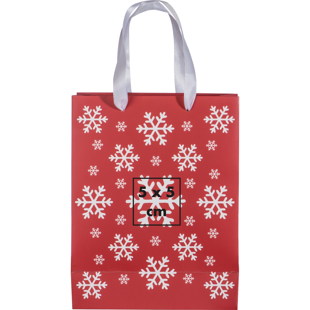 Op de zak (5 x 5 cm)