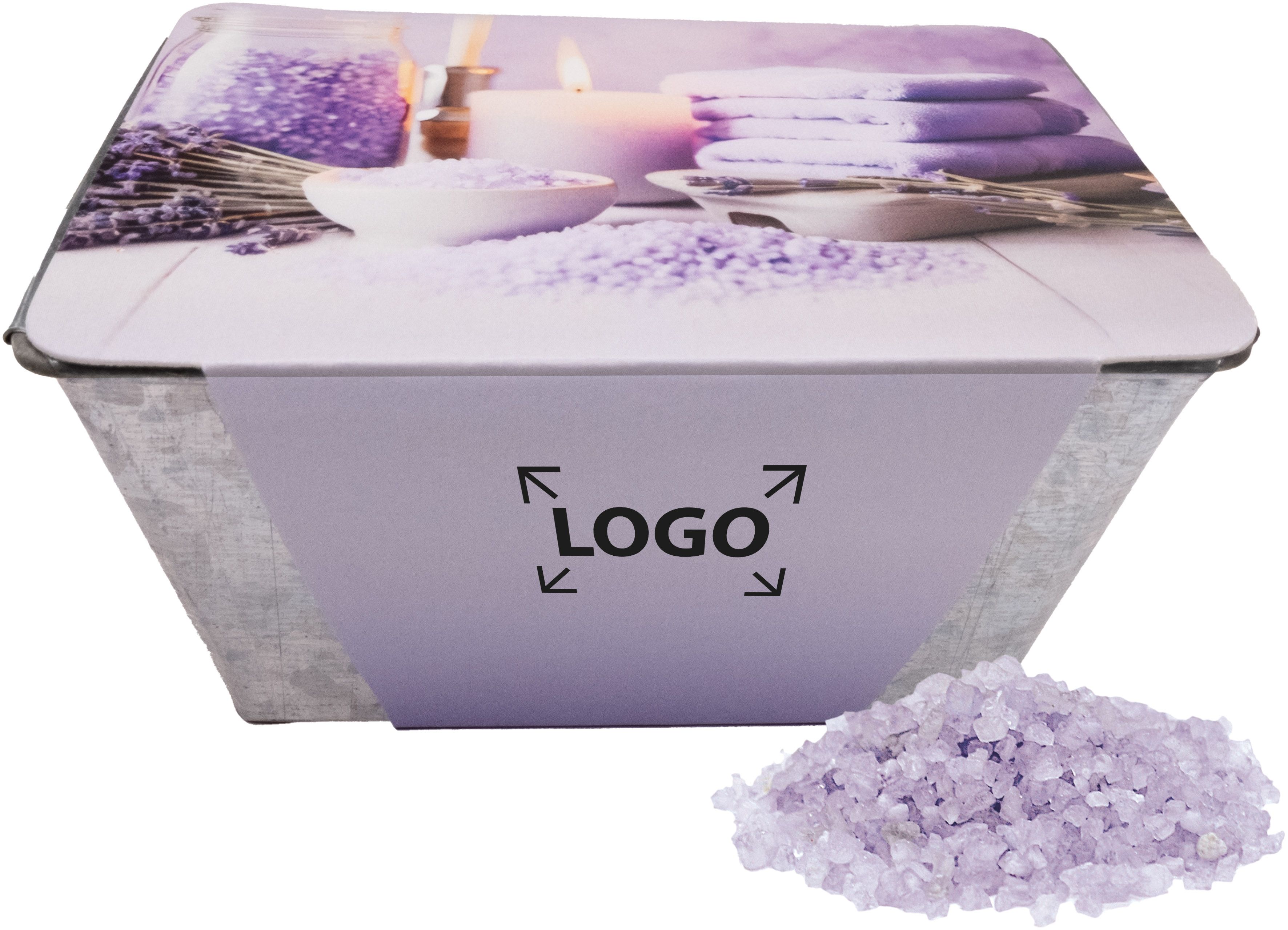 op de banderol (25,0 x 9,5 cm)