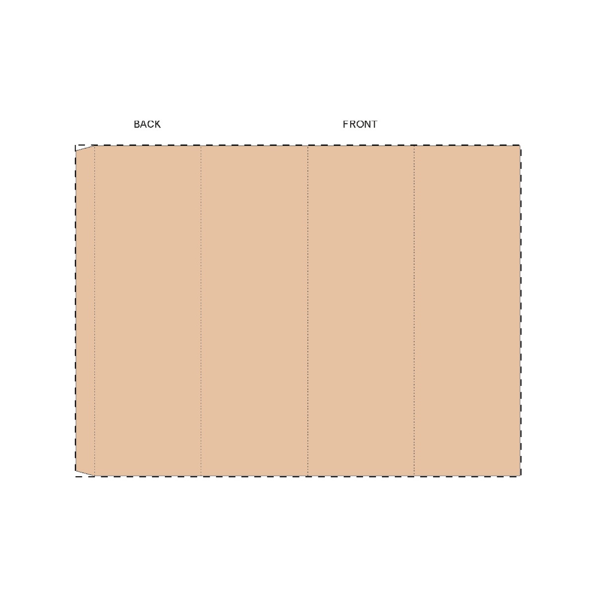 Kraft golfkarton (31,1 x 37,1 cm)