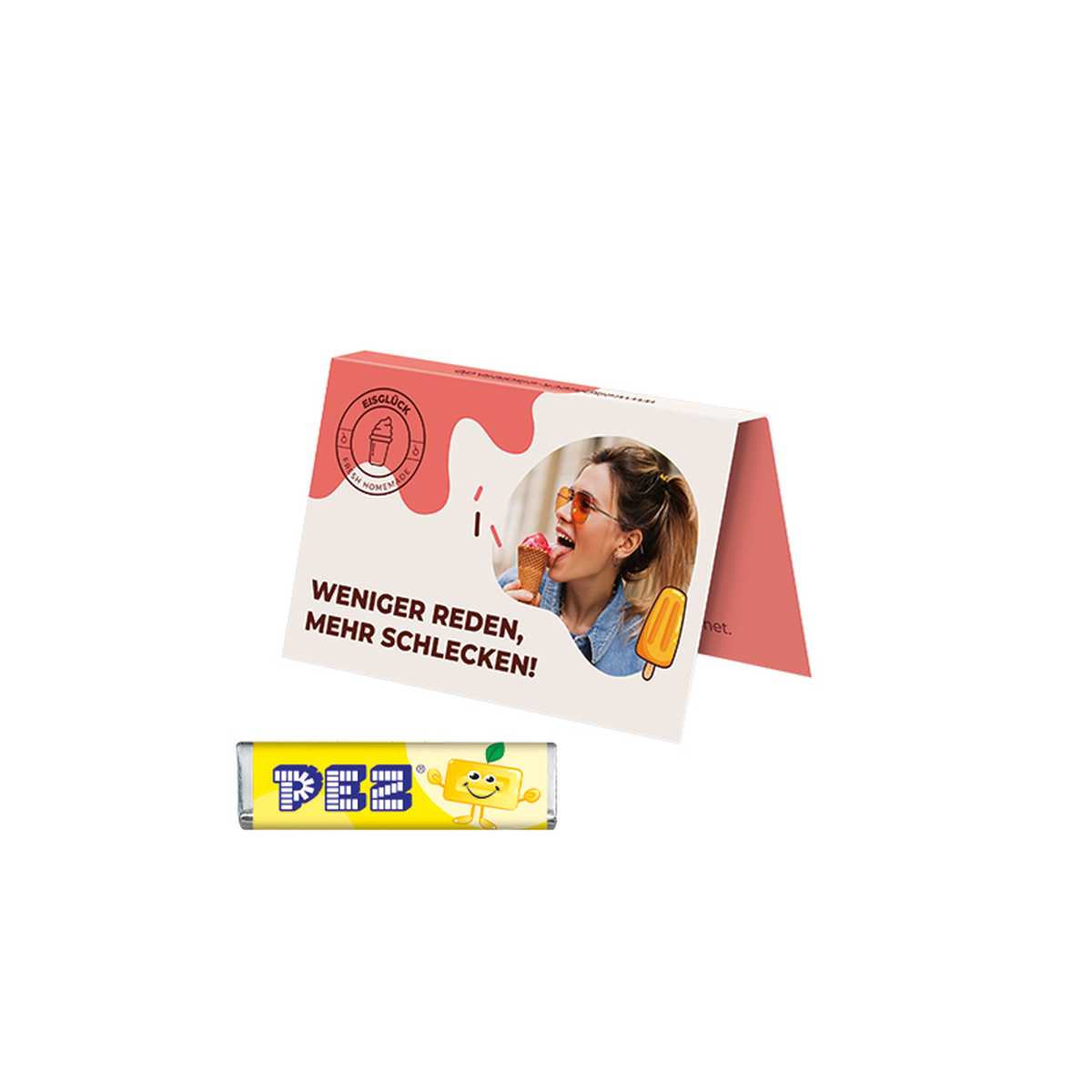 op het artikel (Ca. 8,5 x 5,5 x 0,9 cm)