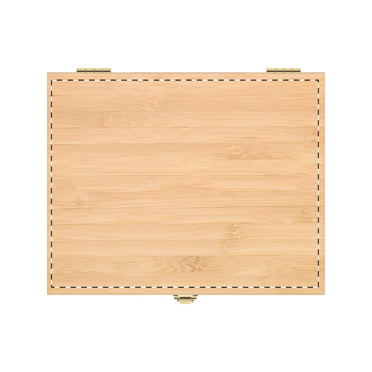 Op het deksel van de doos (10 x 10 cm)