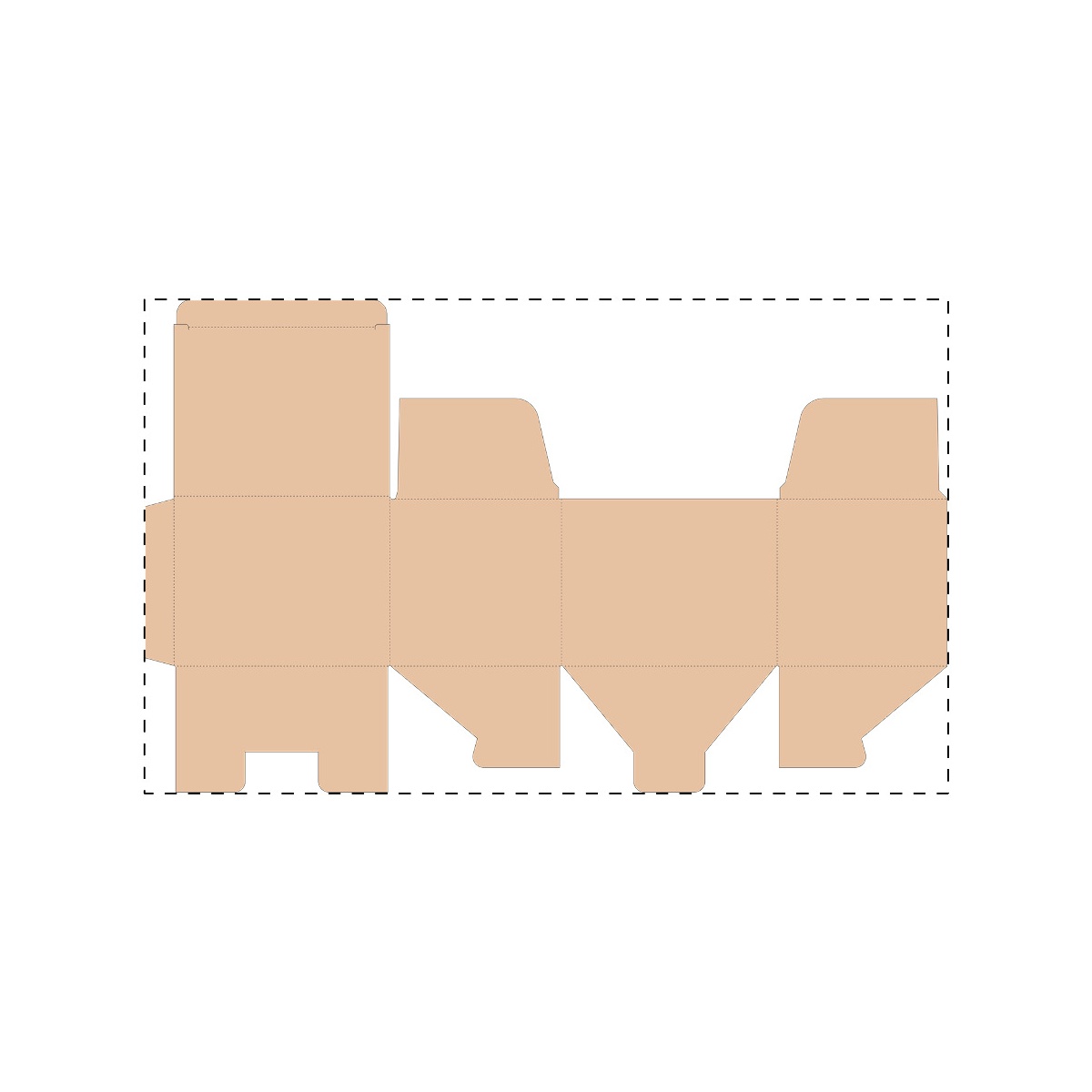 Kraft golfkarton (42,8 x 26,1 cm)