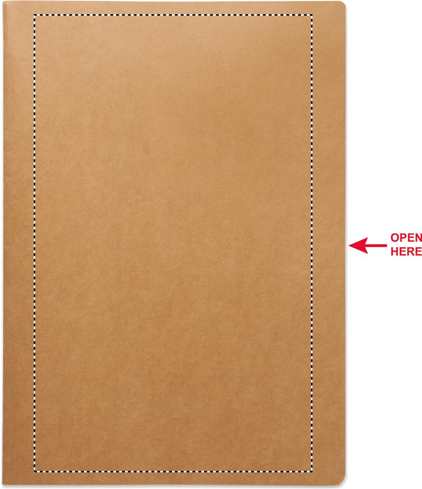 Notitieboek voorkant (28 x 17 cm)