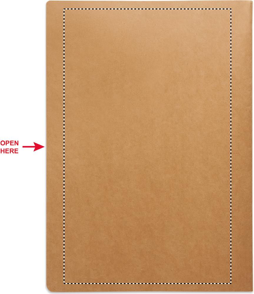 Notitieboek achterzijde (28 x 17 cm)