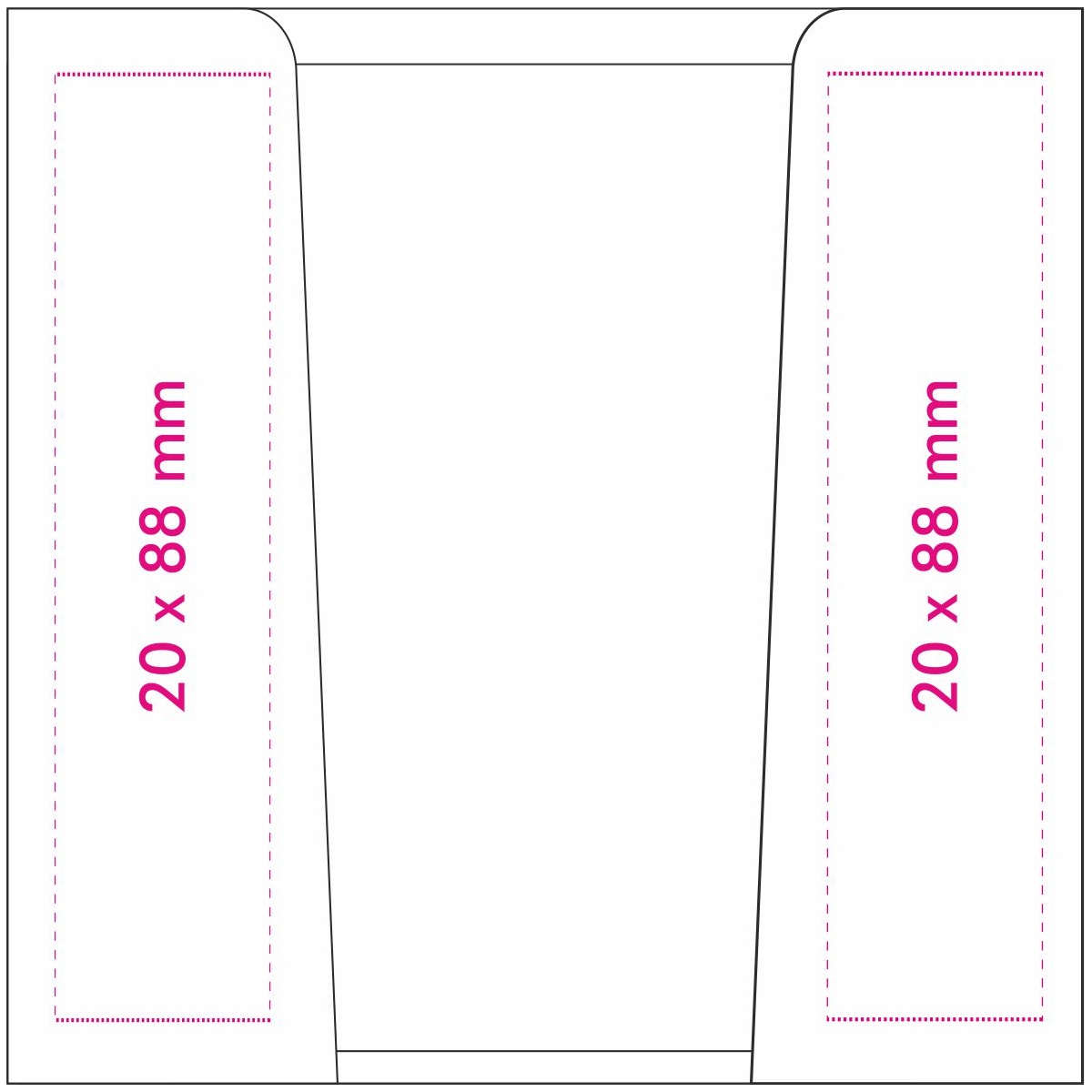Voorzijde rechts (2 x 8,8 cm)