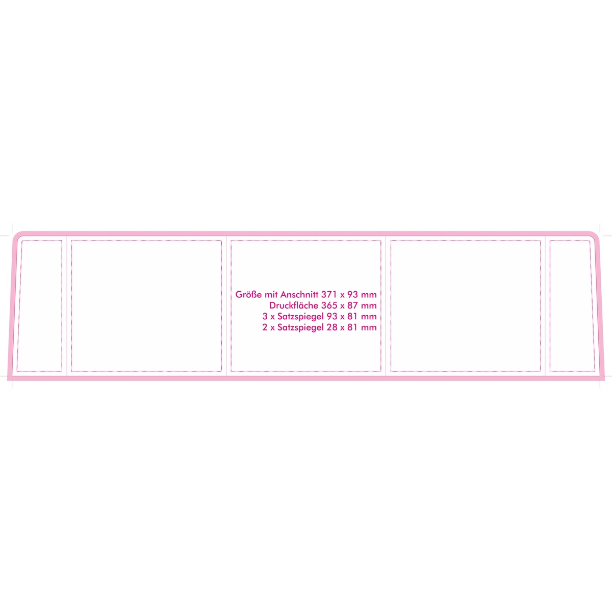 Inlegvel/Sticker voorzijde (36,5 x 8,7 cm)