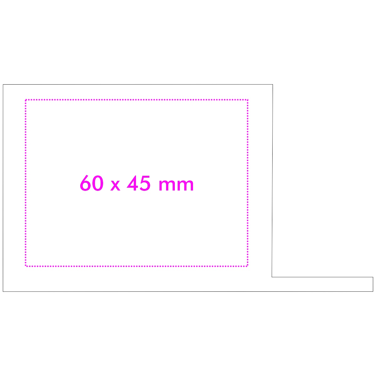 rechts (6 x 4,5 cm)