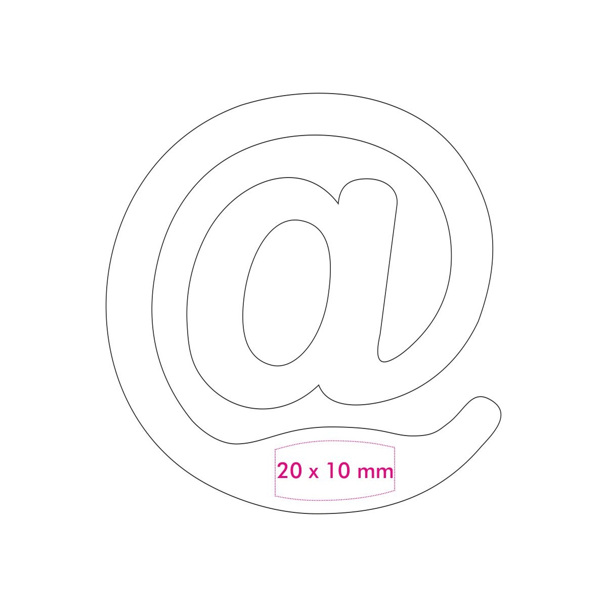Voorzijde onderkant (2 x 1 cm)