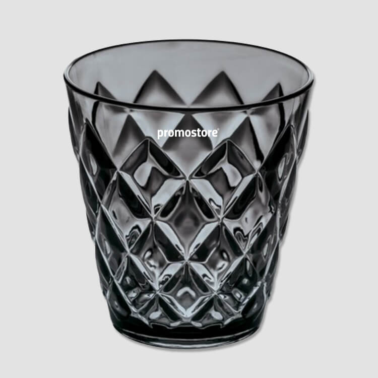 Kunststof beker met logo in glaslook Kunststof beker met logo in glaslook